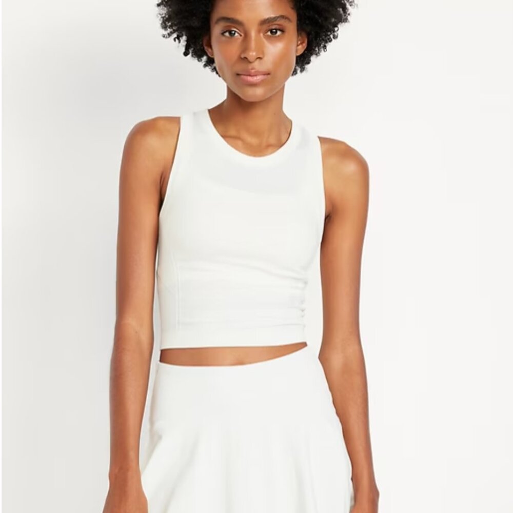 Fluid Seamless Fitted Crop Tank Top